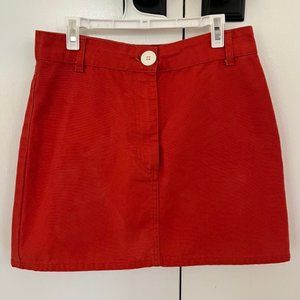 BDG Urban Outfitters Blood Orange Denim Mini Skirt